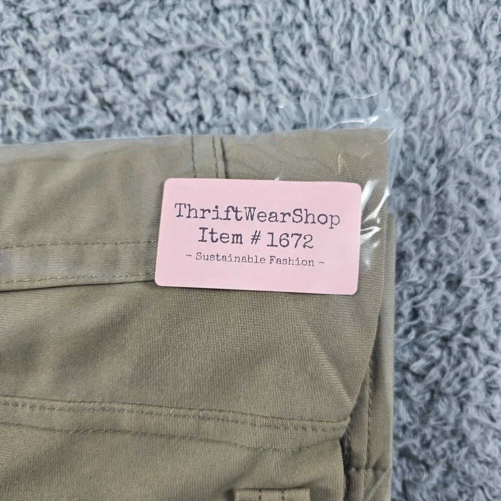 Wrangler ATG Pants Mens 35x32 Khaki Stretch Hiking Outdoor Trail All Terrain